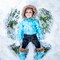 The Queen's Treasures 18 Inch Doll Complete 6 Pc Blue Ski Wear Clothes